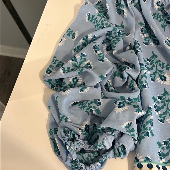 CeCe Blue Floral Blouse - Picture 3 of 6